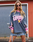 Moto Long Sleeve Tee - Charcoal - Only Lovers Left