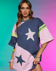 Yin Yang Tee Dress ~ Charcoal Lime - Only Lovers Left