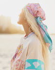 (WS) Silk Scarf ~ Aqua Mirage - Only Lovers Left