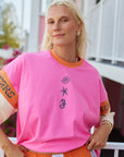 Sea Shell Motel Oversized Tee ~ Flamingo - Only Lovers Left