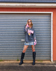 Moto Long Sleeve Tee - Charcoal - Only Lovers Left