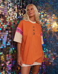 Sea Shell Motel Oversized Tee ~ Papaya - Only Lovers Left