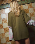 Love Sick Layered Tee - Khaki