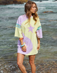 Yin Yang Tee Dress ~ Lemon Orchid - Only Lovers Left