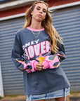 Moto Long Sleeve Tee - Charcoal - Only Lovers Left