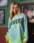 Moto Long Sleeve Tee - Blue Haze - Pre Order (Shipping next week)