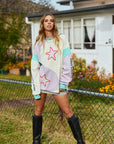 Yin Yang Long Sleeve Tee ~ Lilac Aqua - Only Lovers Left