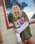 Love Sick Layered Tee - Khaki