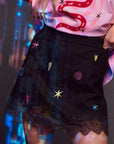 (WS) Lucky Mini Skirt ~ Midnight - Only Lovers Left