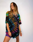 Tee Dress ~ Black + Rainbow - Only Lovers Left