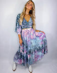 Tiered Midi Skirt (Dark Moon Beam) - Size L/XL - Only Lovers Left