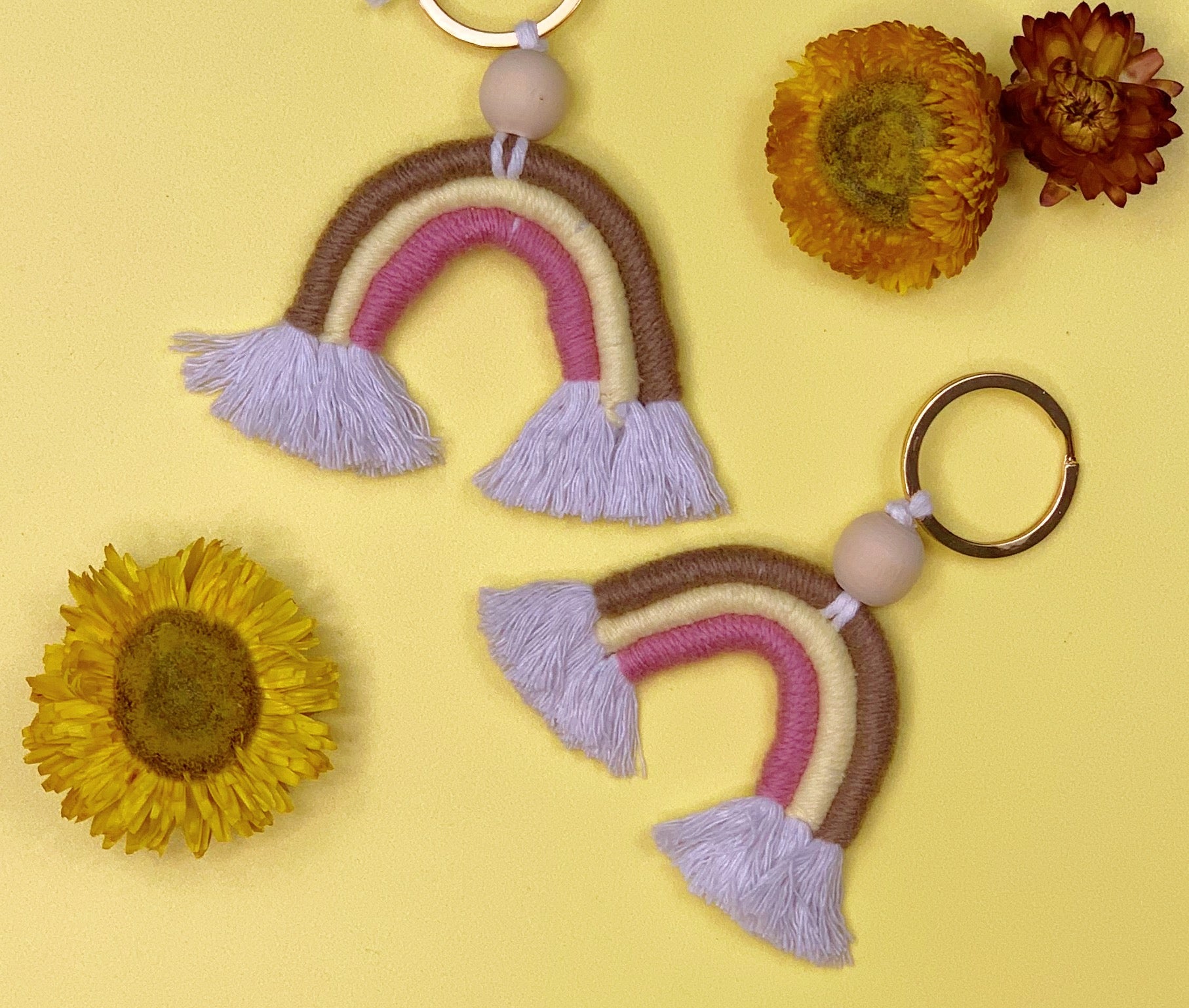 Flood Relief Rainbow Keychain