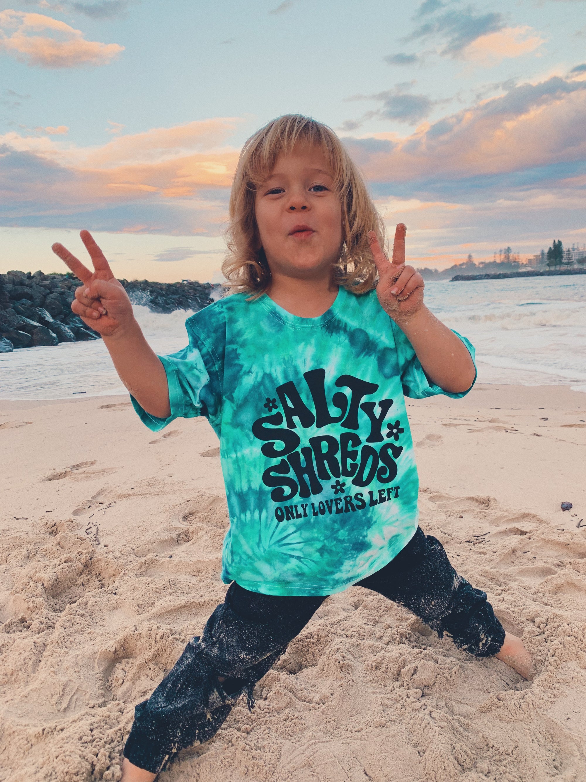 Salty Shreds X Only Lovers Left - Oversized Kids Tees