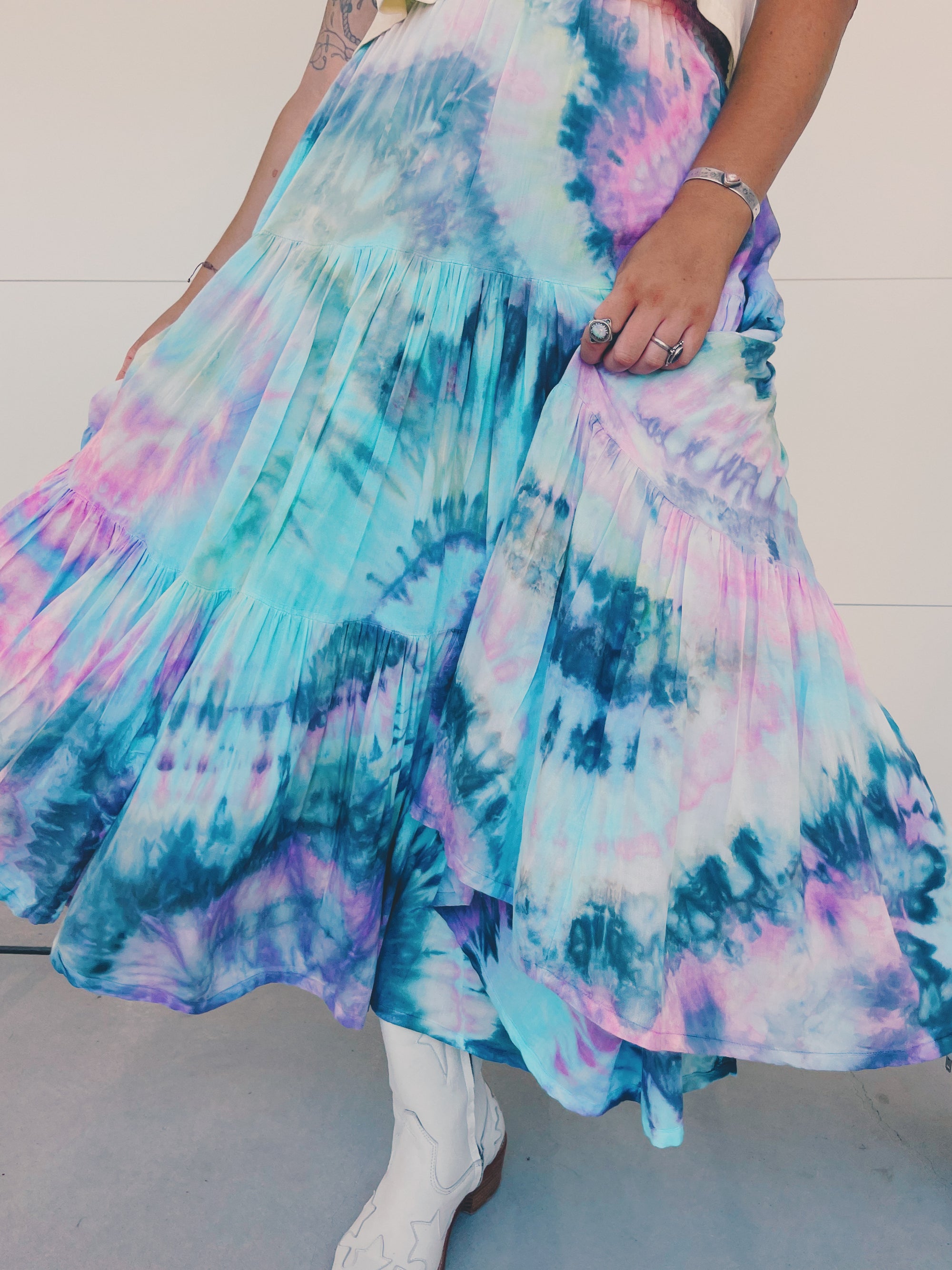 Tiered Midi Skirts
