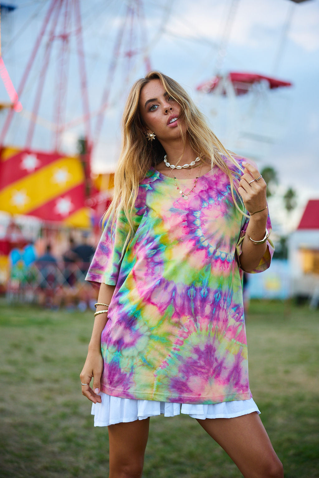Hand Dyed Oversized Mum Tees