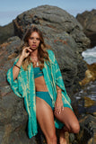 Mid Length Kimono ~ Sea Glass