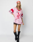 (WS) Serpent Tee ~ Pink - Only Lovers Left