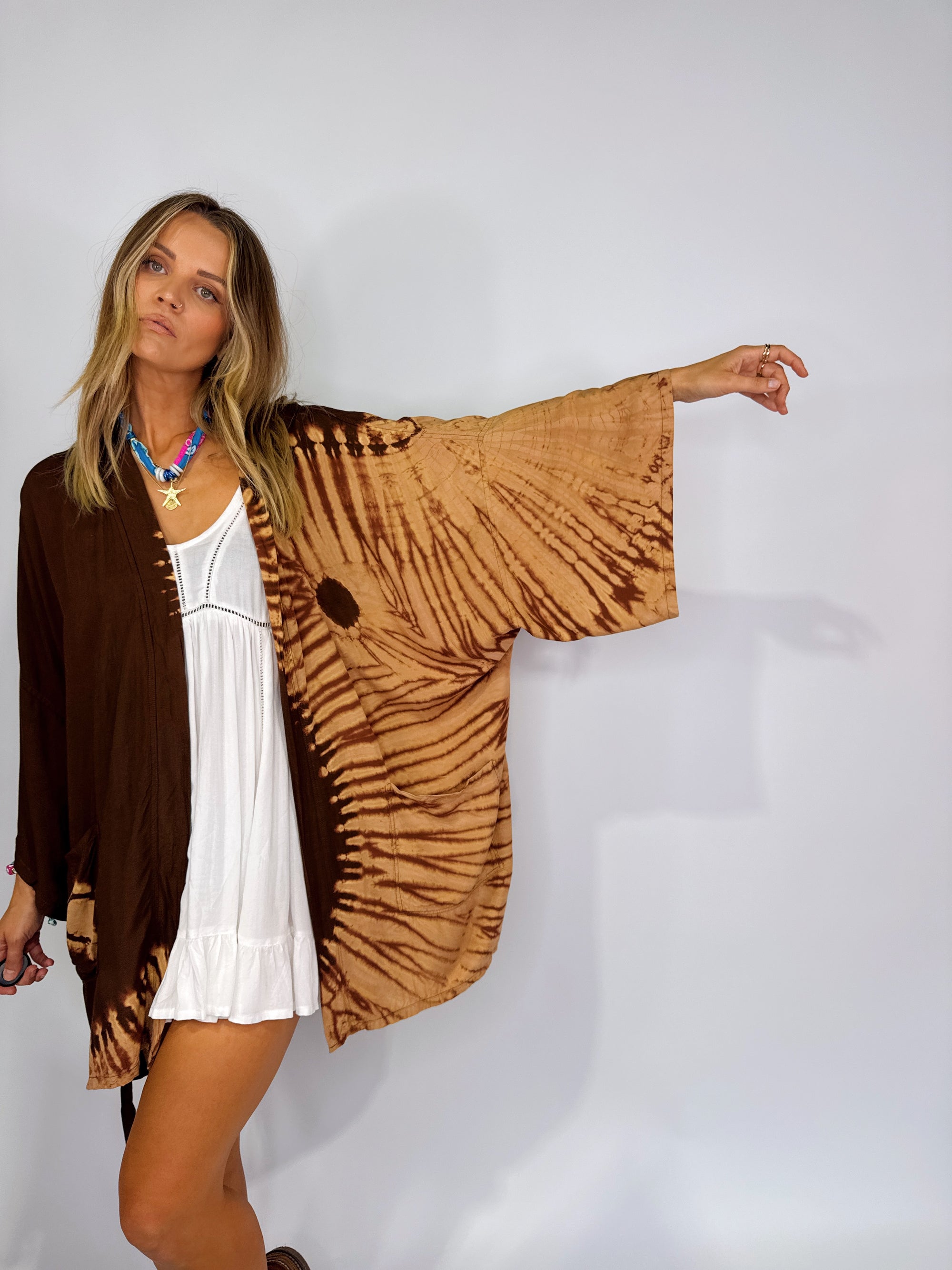 Mid Length Kimono ~ Yin Yang - Only Lovers Left