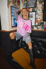 Love Sick Layered Tee - Wisteria - Only Lovers Left