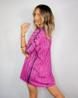 Tee Dress ~ Pink + Black - Only Lovers Left