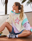 Yin Yang Long Sleeve Tee ~ Lilac Aqua - Only Lovers Left