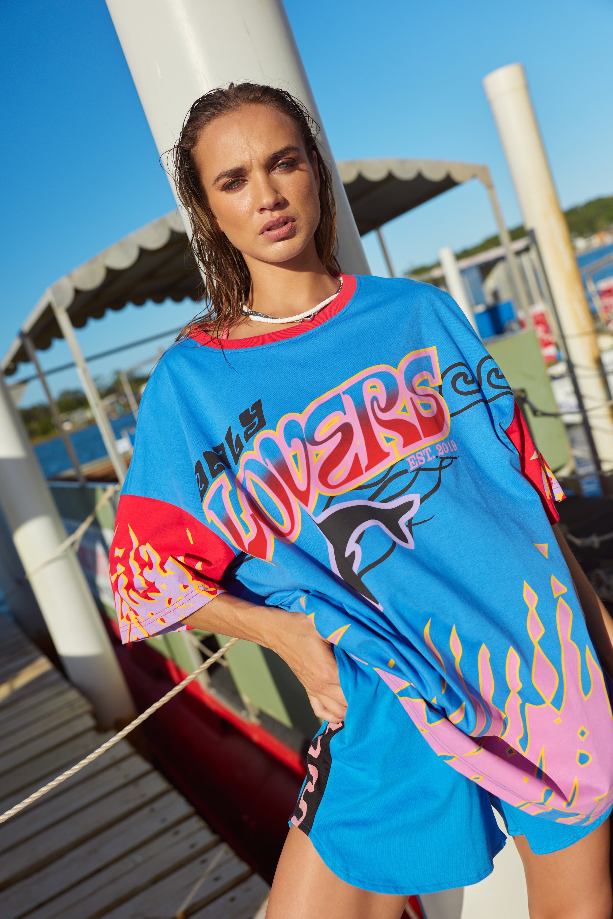 Wave Racer Tee ~ Cobalt - Only Lovers Left