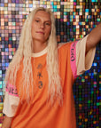 (WS) Sea Shell Motel Oversized Tee ~ Papaya - Only Lovers Left