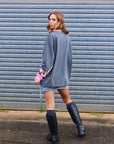 Moto Long Sleeve Tee - Charcoal - Only Lovers Left