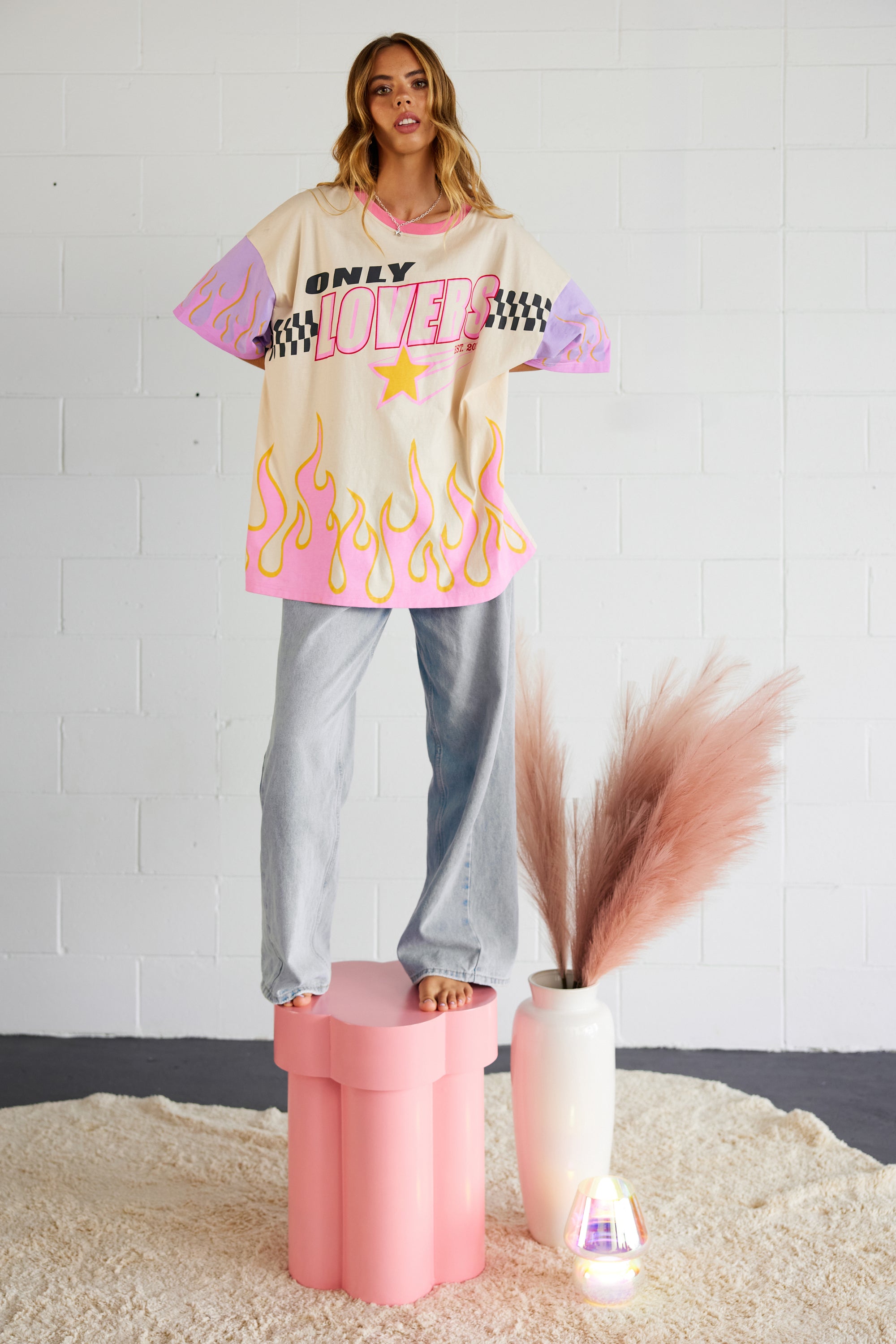 Moto Tee - Cream - Only Lovers Left