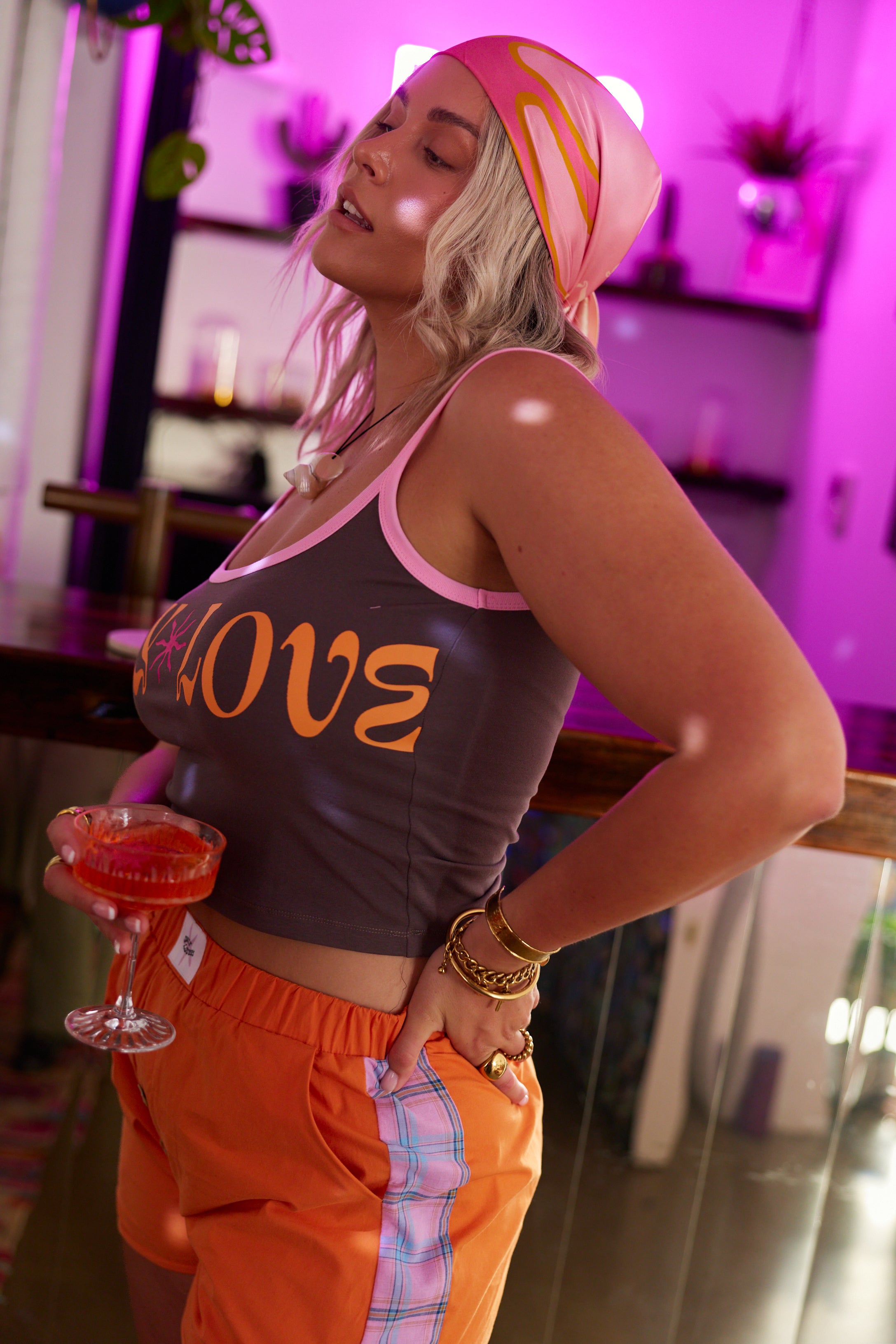 Only Love Singlet ~ Basalt