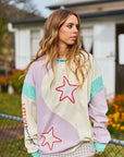 Yin Yang Long Sleeve Tee ~ Lilac Aqua - Only Lovers Left