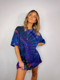 Tee Dress ~ Sapphire Rainbow