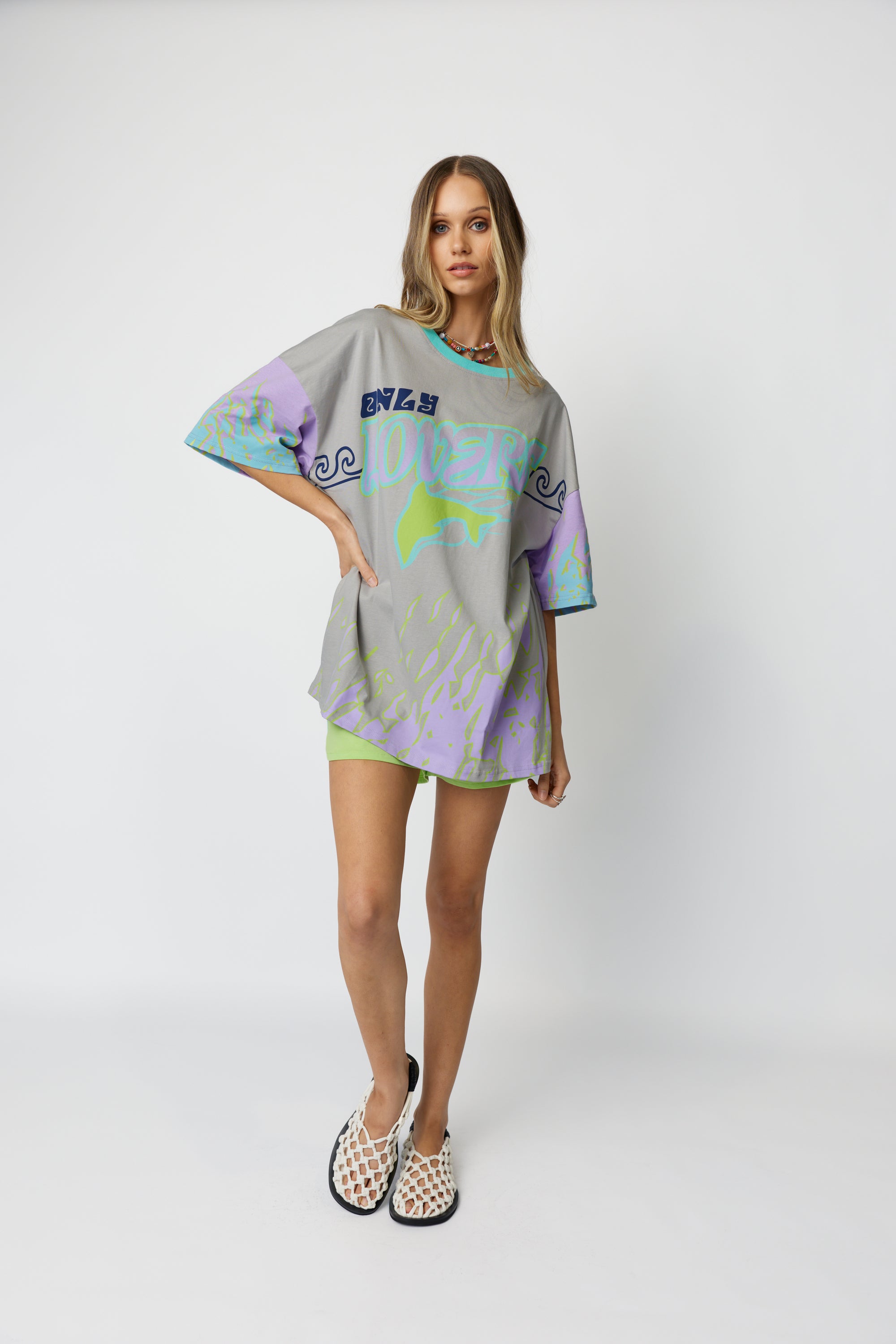 Wave Racer Tee ~ Silver - Only Lovers Left