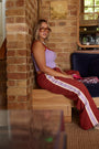 Surf League Lounge Pants - Burgundy - Only Lovers Left