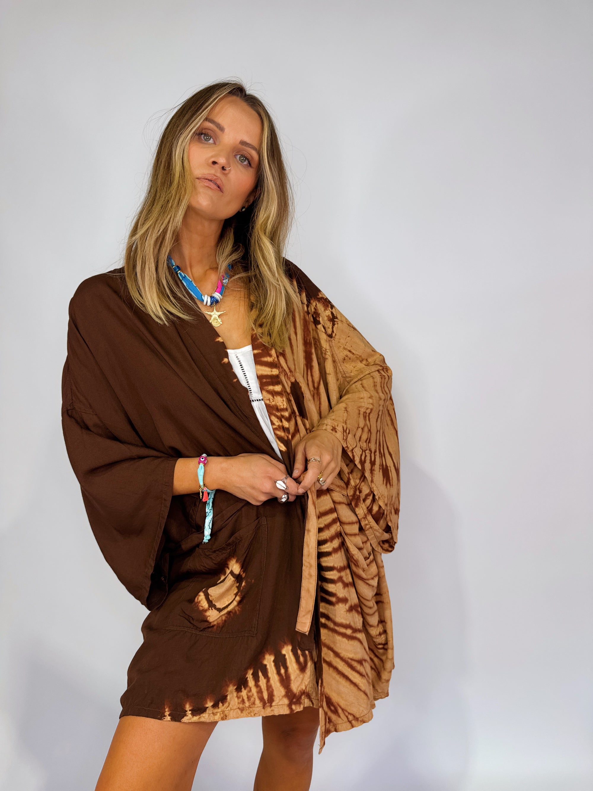 Mid Length Kimono ~ Yin Yang - Only Lovers Left