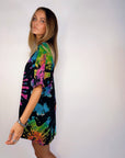 Tee Dress ~ Black + Rainbow - Only Lovers Left
