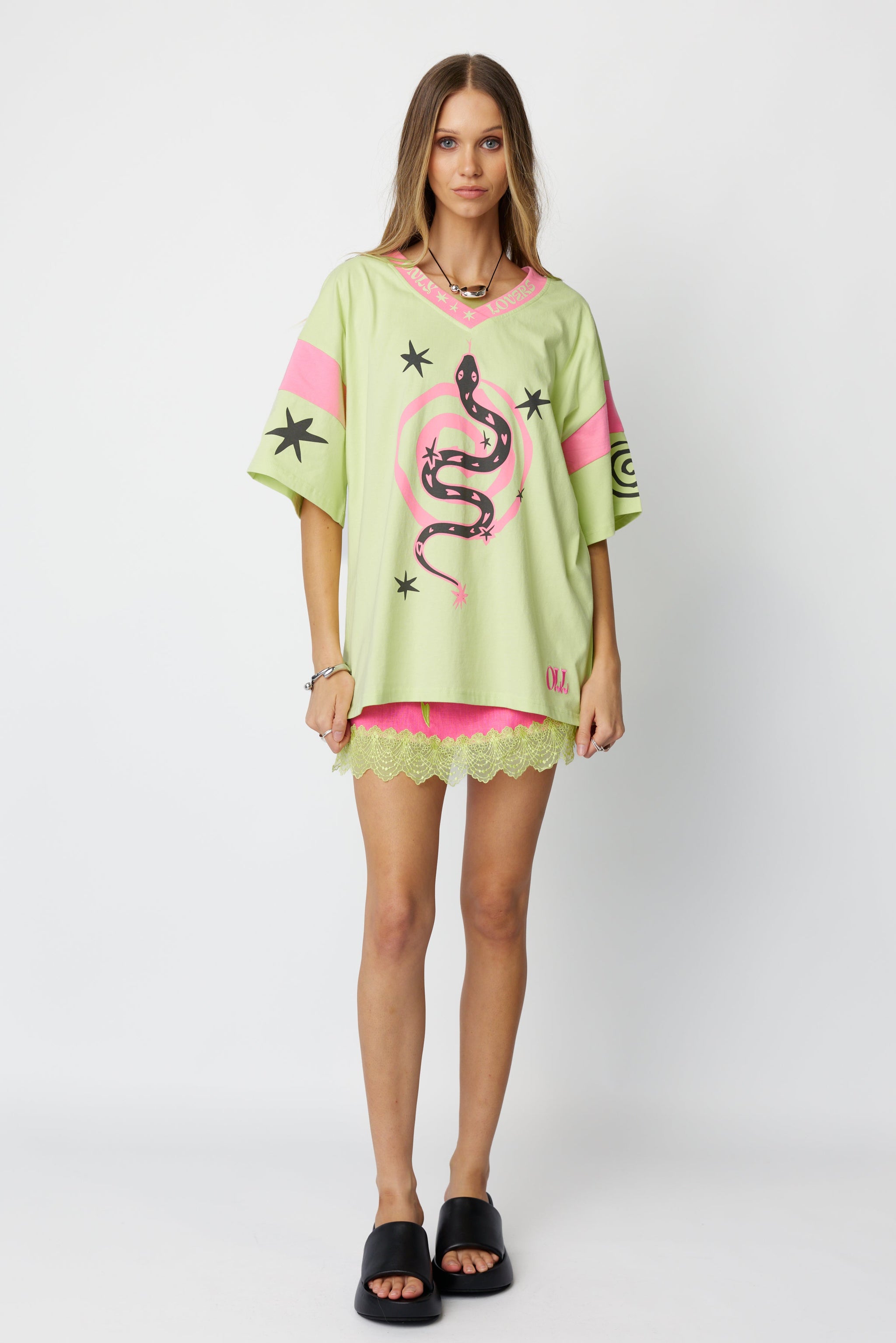 Serpent Tee ~ Lime – Only Lovers Left