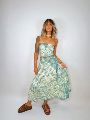 Tiered Skirt - Sage