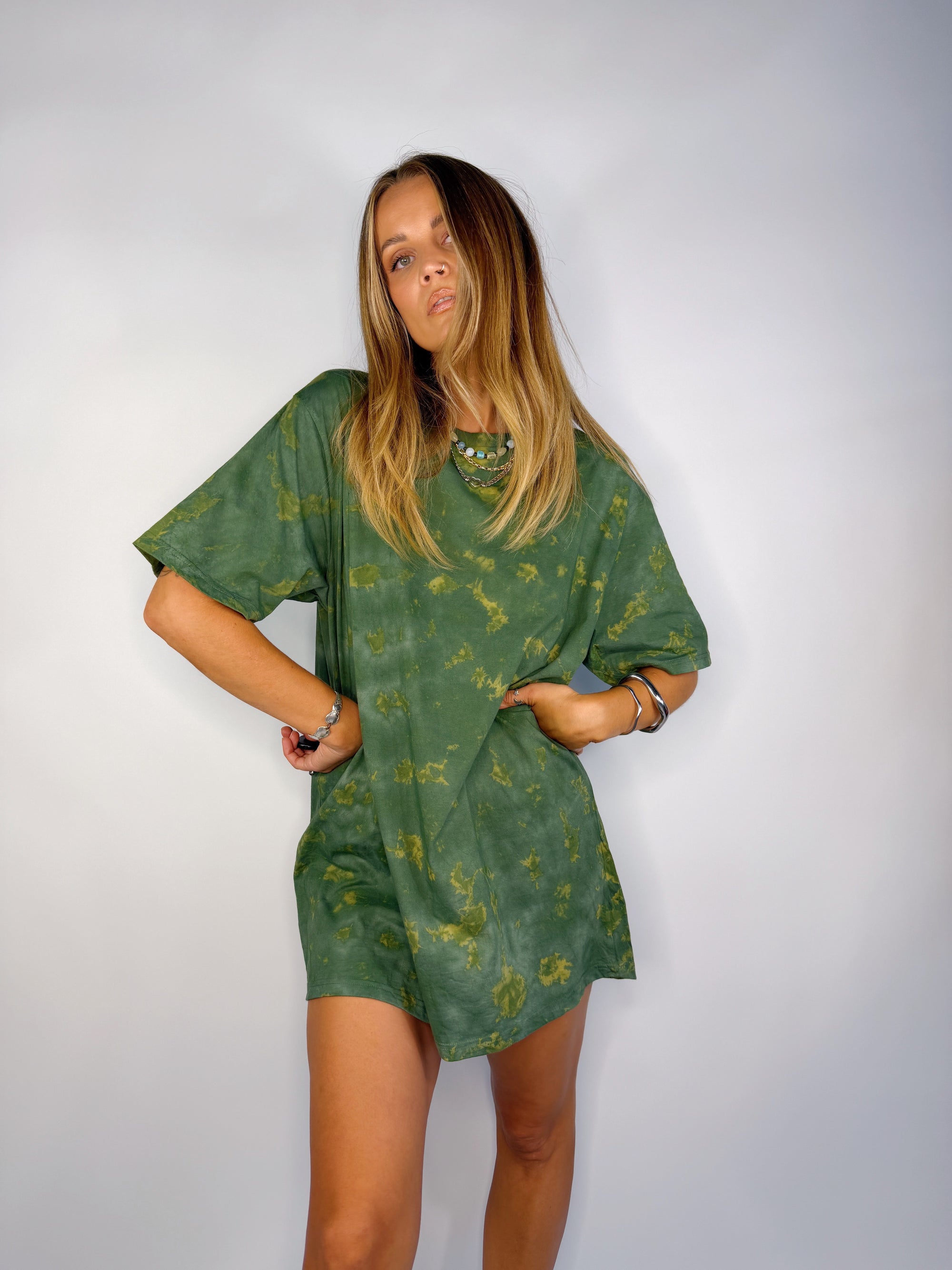 Tee Dress ~ Bottle Green - Only Lovers Left