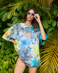 Starburst Tie Dye Tee - Tropical Crush