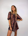 Tee Dress ~ Peach Lava - Only Lovers Left
