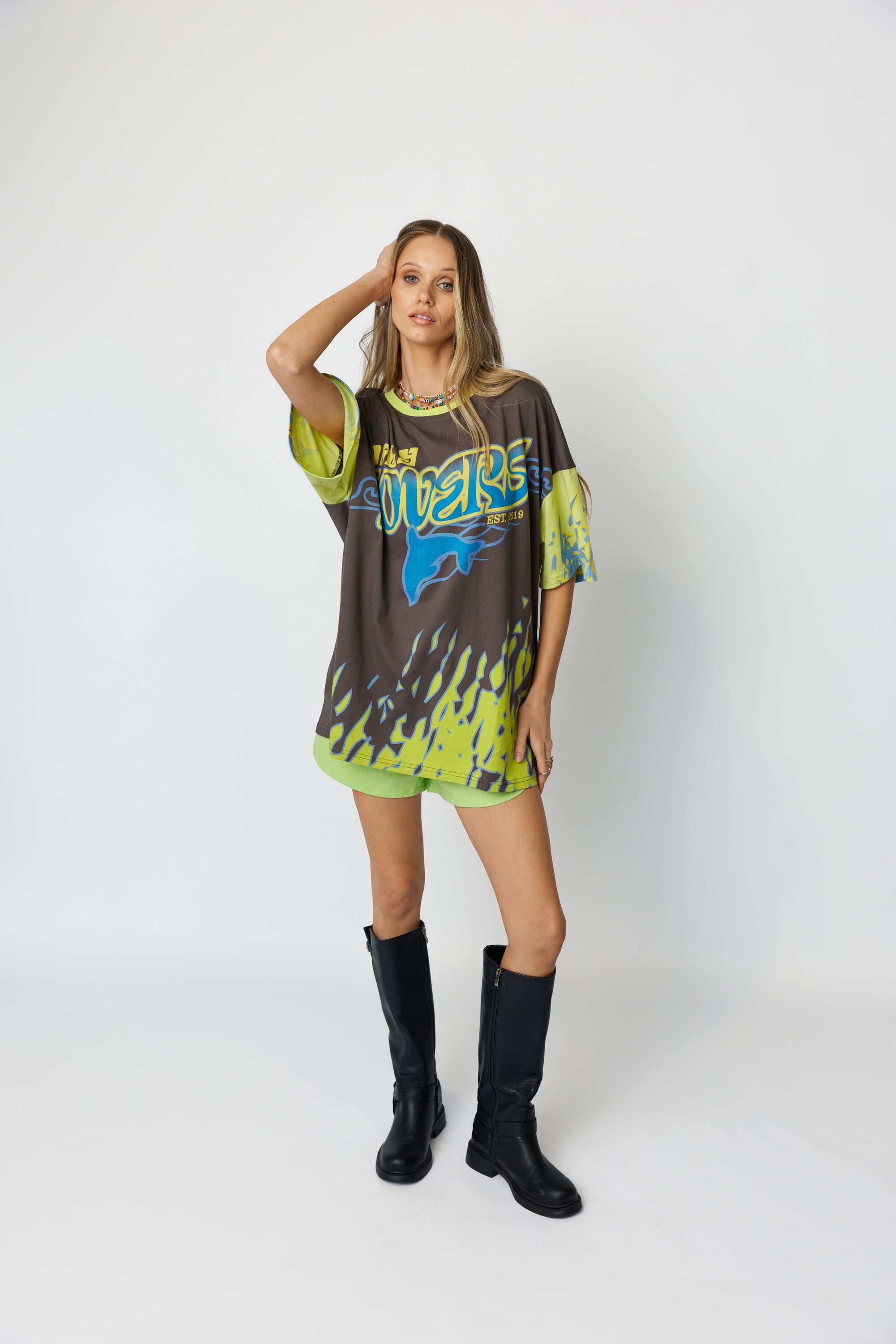 Wave Racer Tee ~ Charcoal - Only Lovers Left
