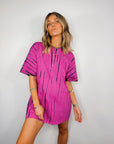 Tee Dress ~ Pink + Black - Only Lovers Left