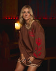 ‘The Roses’ Tee Dress - Sedona