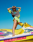 (WS) Wave Racer Shorts ~ Chartreuse - Only Lovers Left