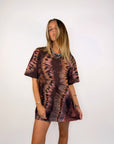 Tee Dress ~ Peach Lava - Only Lovers Left