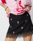 (WS) Lucky Mini Skirt ~ Midnight - Only Lovers Left
