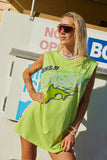 (WS) Wave Racer Tank Dress ~ Chartreuse - Only Lovers Left
