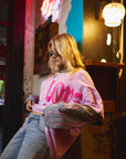 Love Sick Layered Tee - Wisteria
