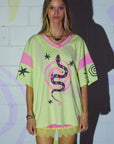 (WS) Serpent Tee ~ Lime - Only Lovers Left